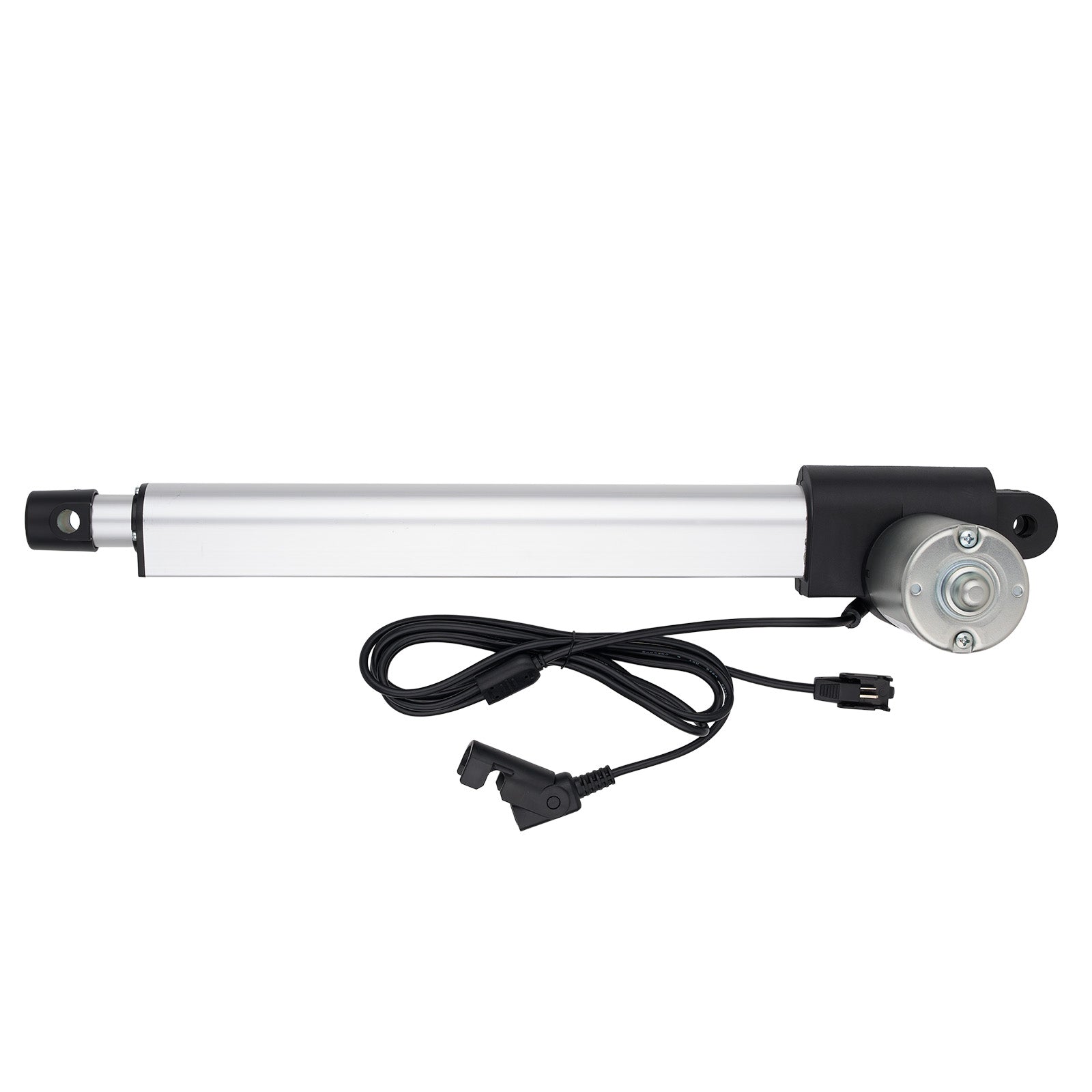 Linear actuator with cable on a white background