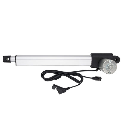Linear actuator with cable on a white background