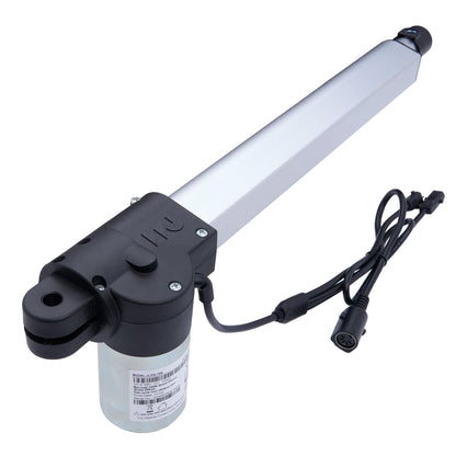 Electric linear actuator with cable on a white background