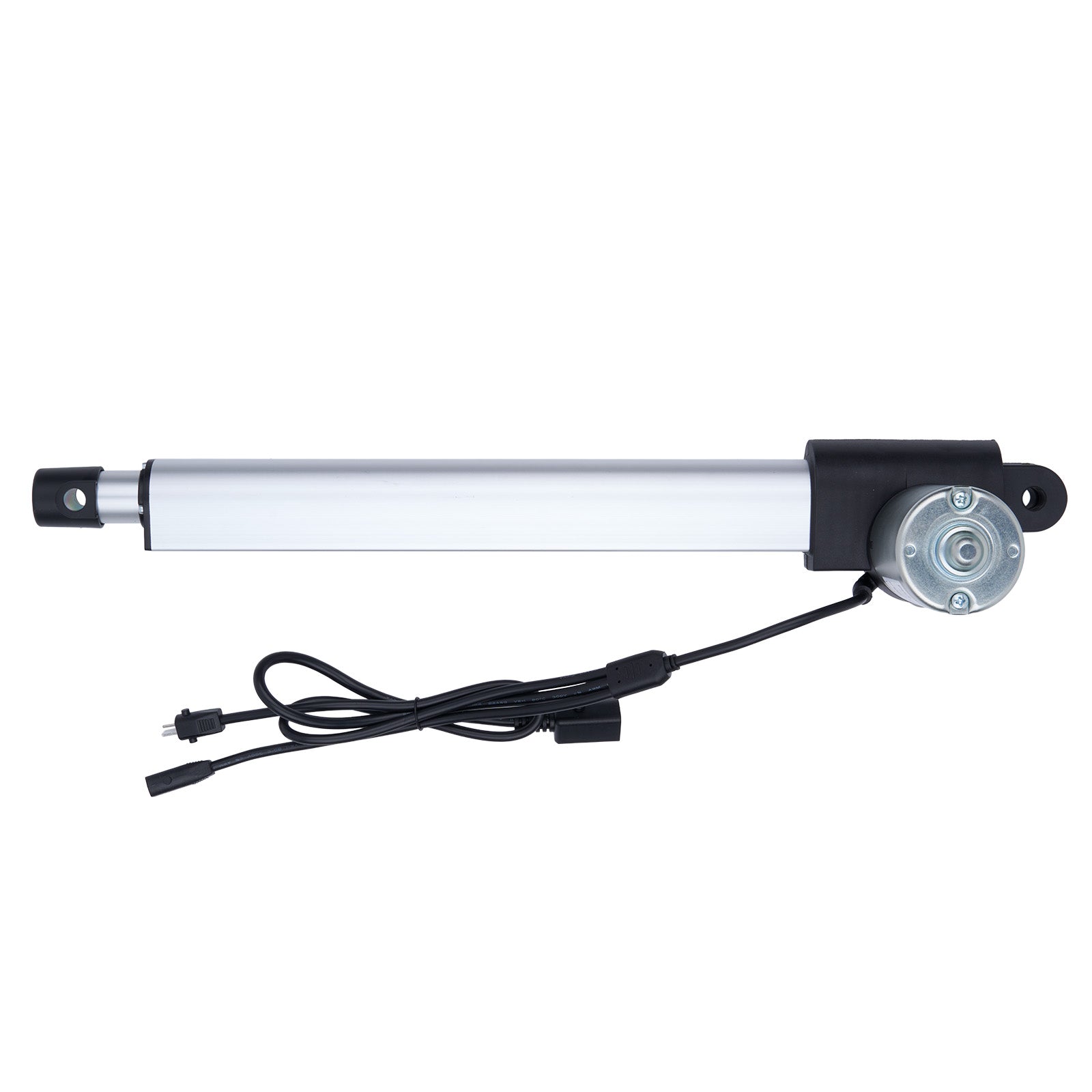 Linear actuator with cable on a white background