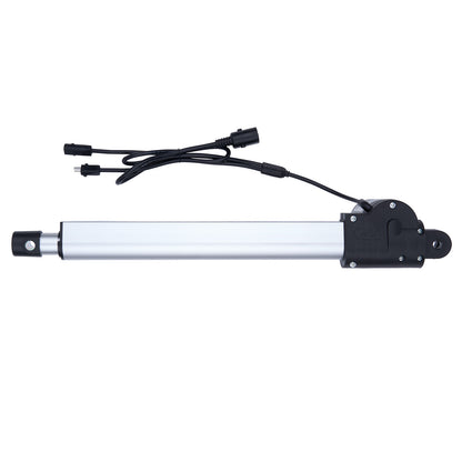 Linear actuator with cables on a white background