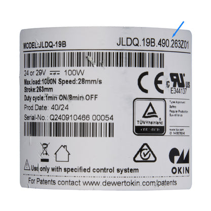 OKIN JLDQ.19B.490.263Z01 Linear Actuator for Recliner/Lift Chair