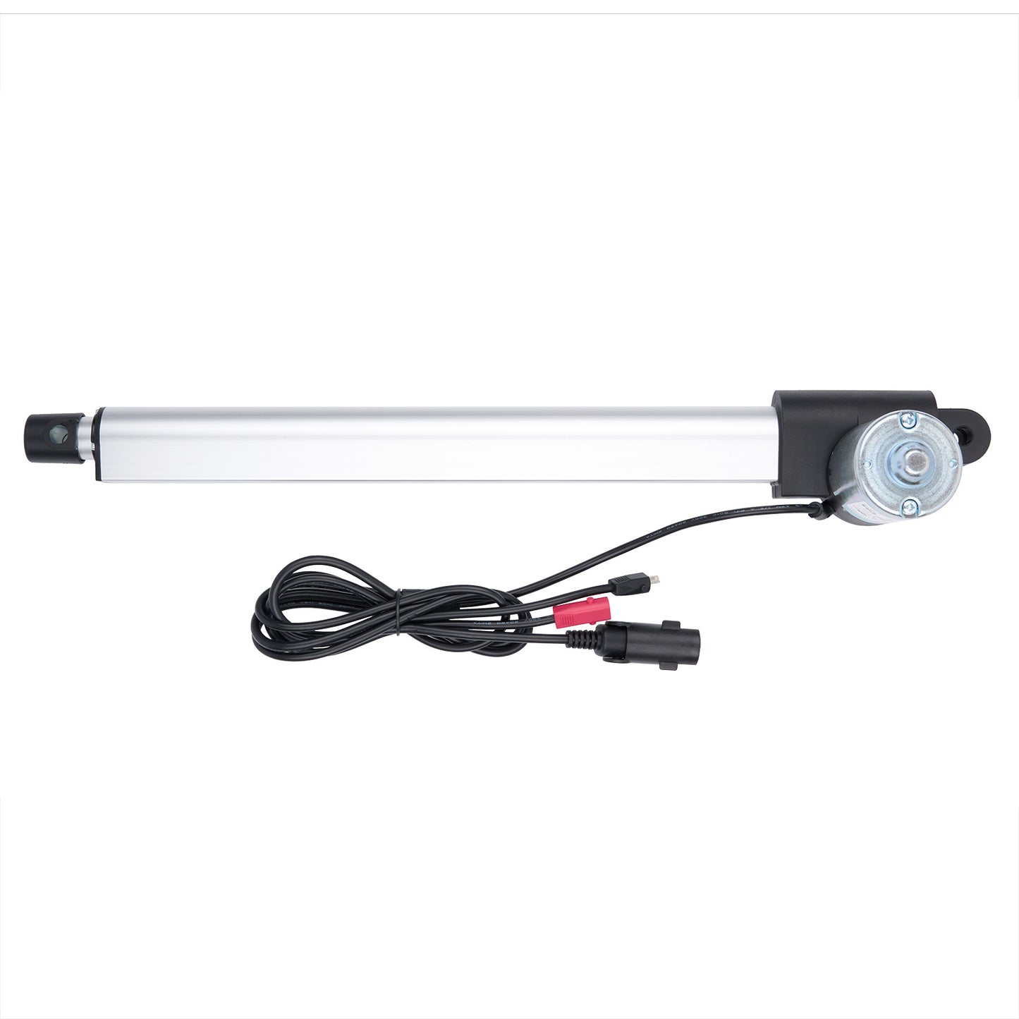 Linear actuator with cable on a white background