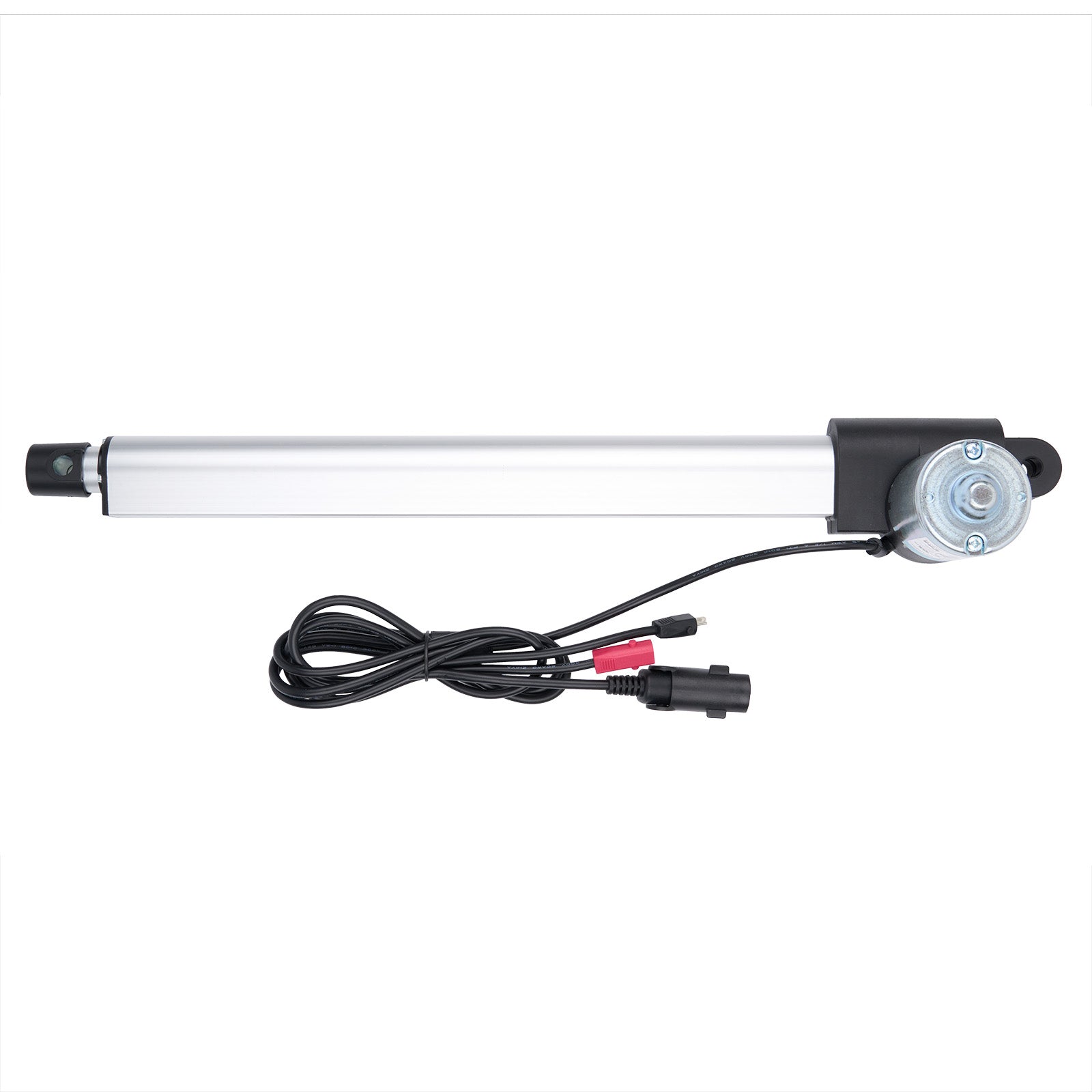 Linear actuator with cable on a white background