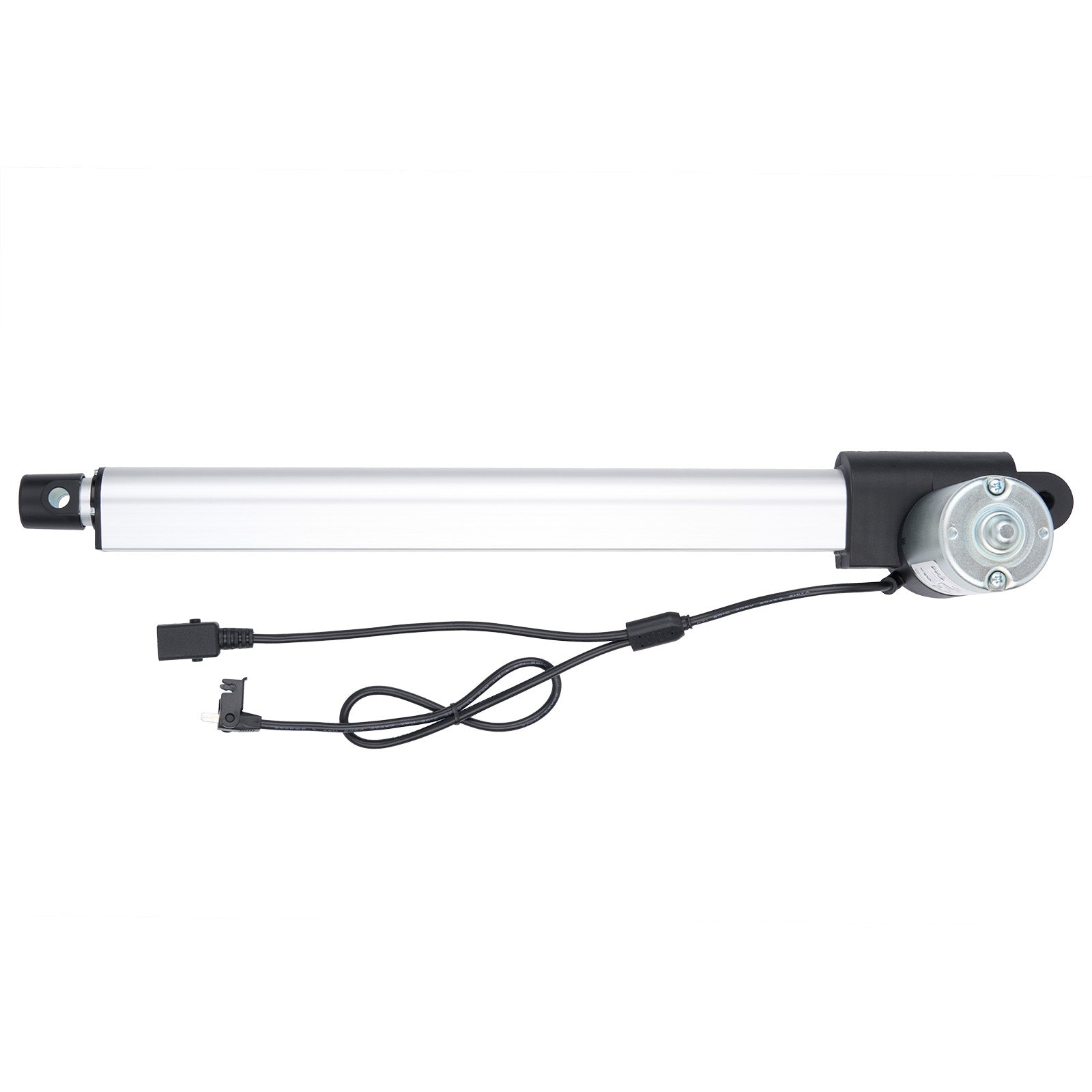 Linear actuator with cable on a white background