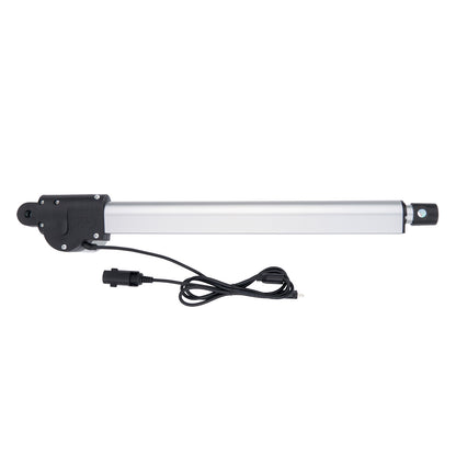 Linear actuator with cable on a white background