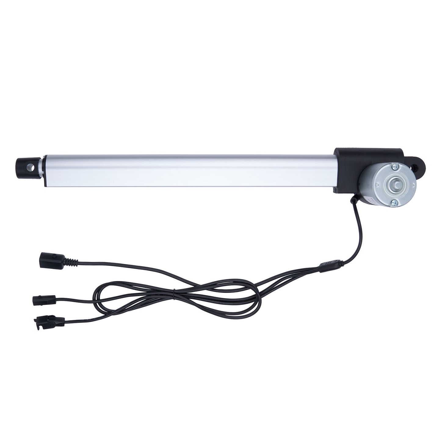 Linear actuator with cable on a white background