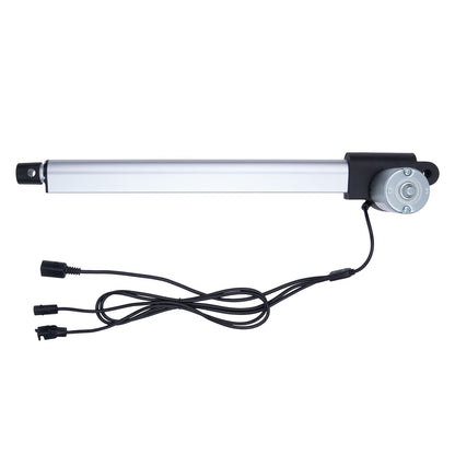 Linear actuator with cable on a white background