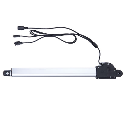 Linear actuator with cables on a white background