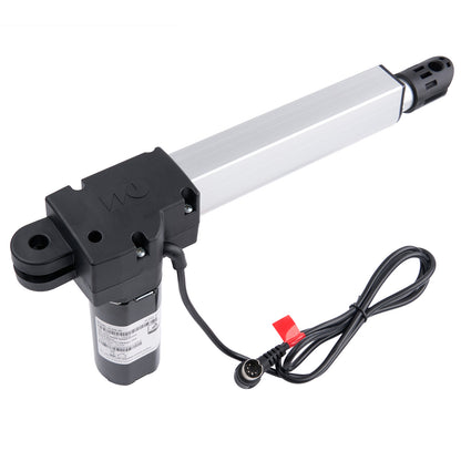 Electric linear actuator with cable on a white background