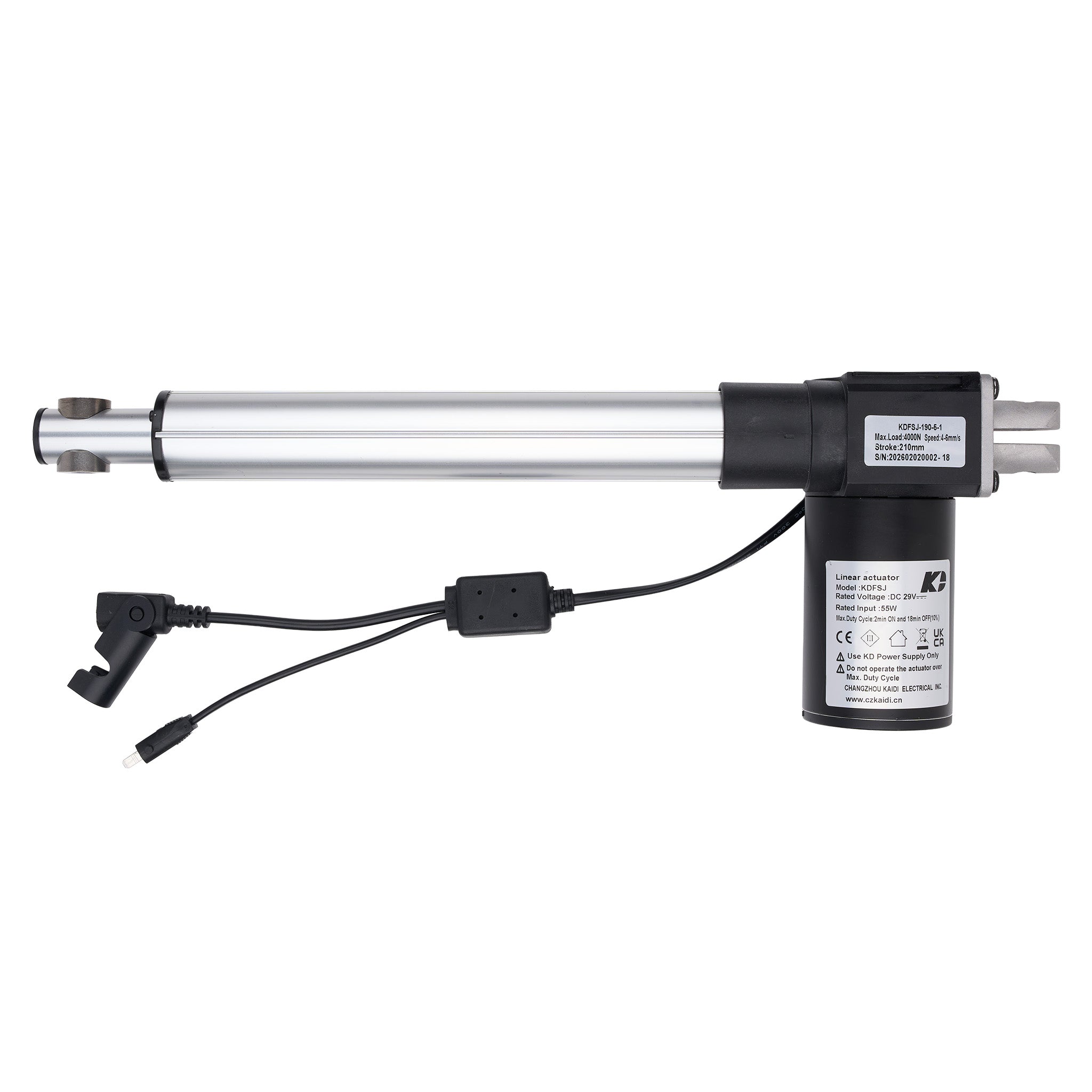 【未使用】μ-DIMENSION_UDI-302-1M Kaidi KDFSJ-190-5-1 Linear Actuator for Power Recliner Lift Chair