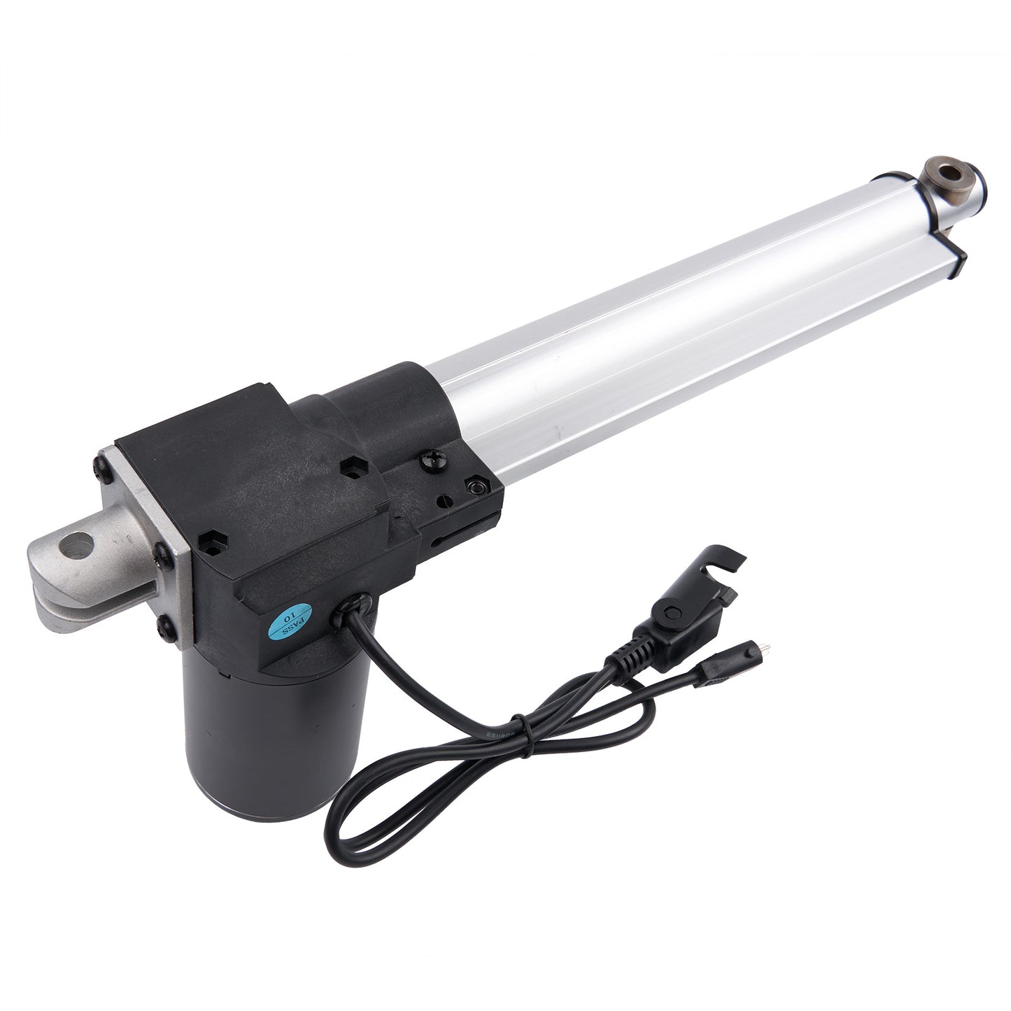 Electric linear actuator with cable on a white background