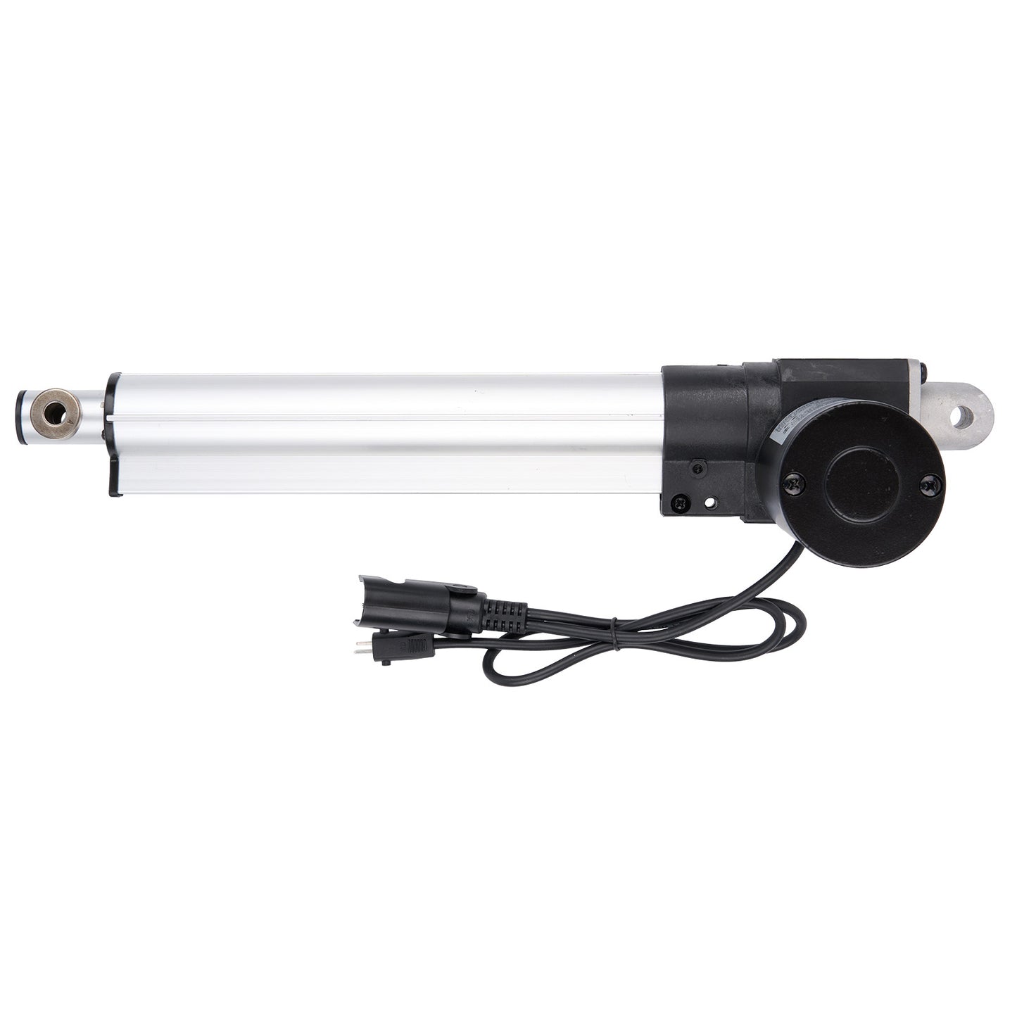 Linear actuator with cable on a white background