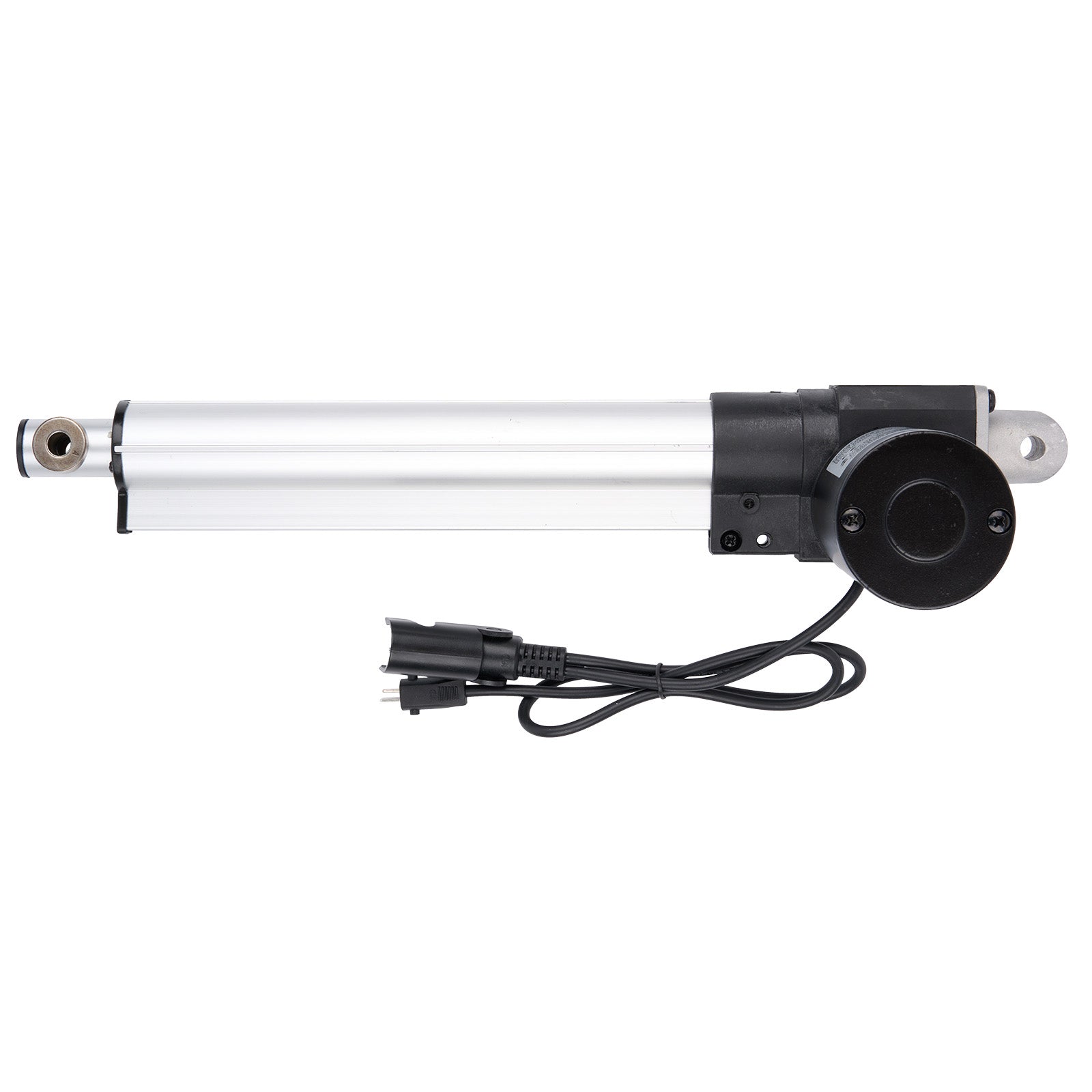 Linear actuator with cable on a white background