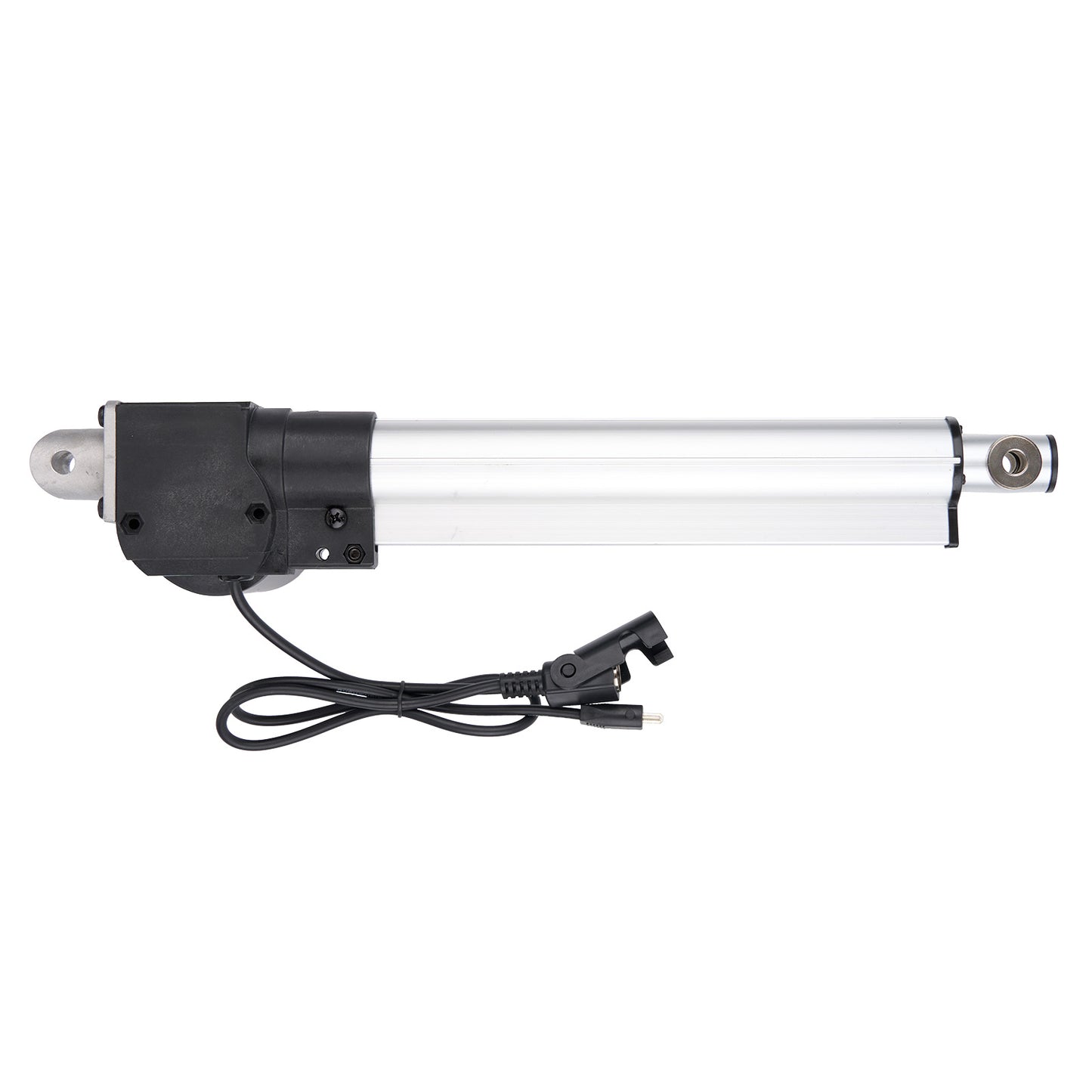 Linear actuator with cable on a white background