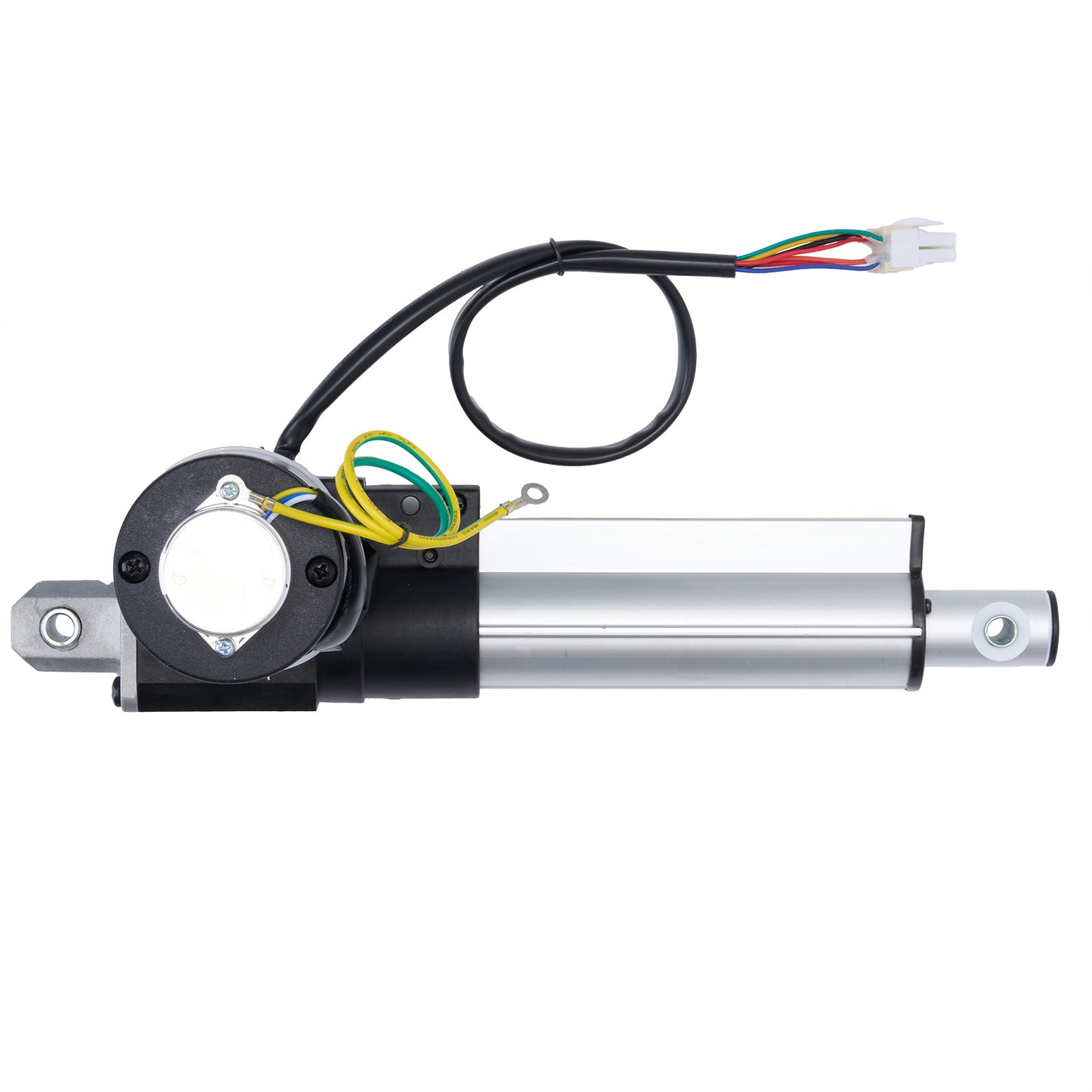 Motor with wiring on a white background