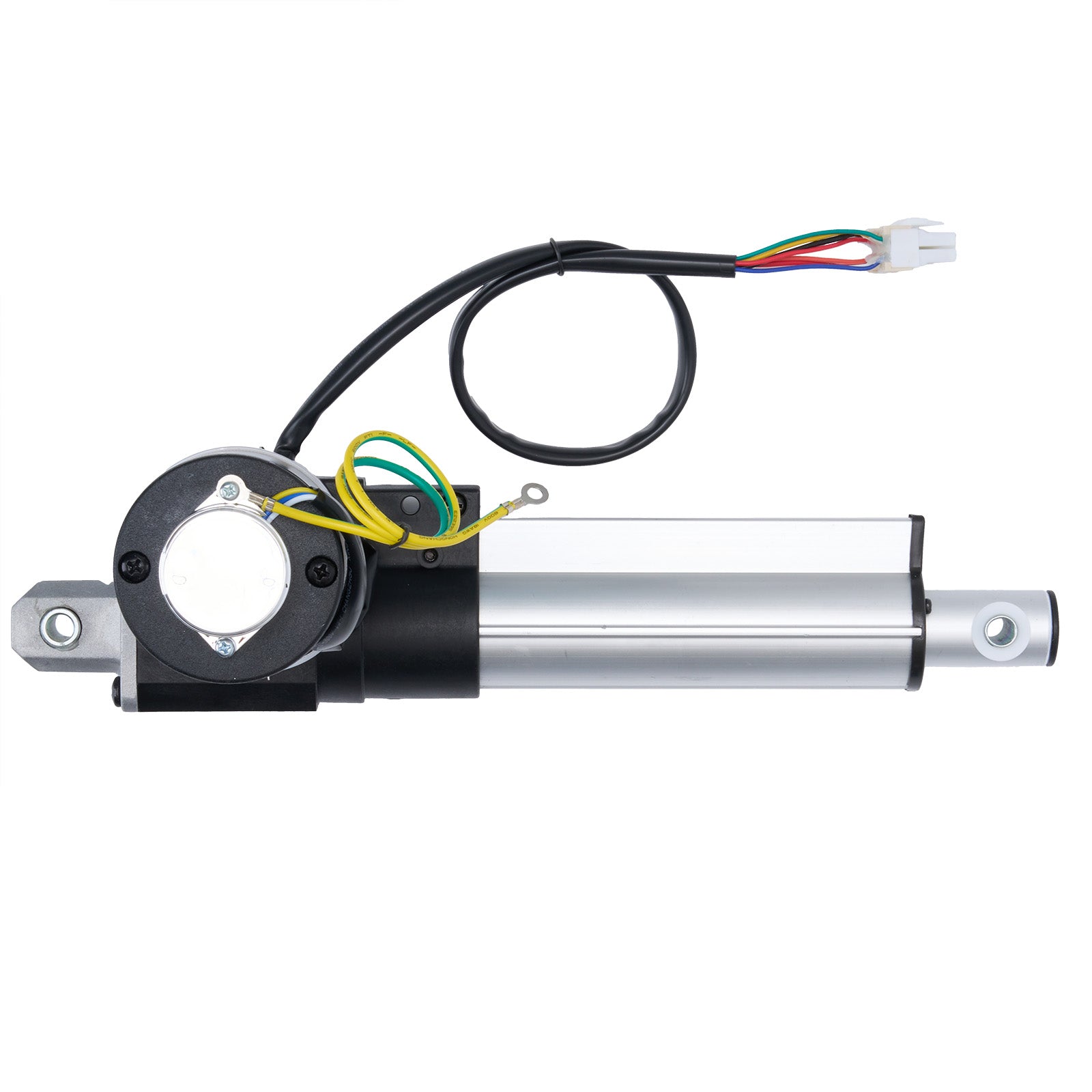 Motor with wiring on a white background