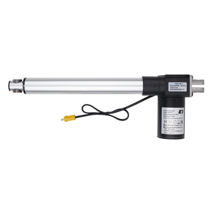 Linear actuator with cable on a white background