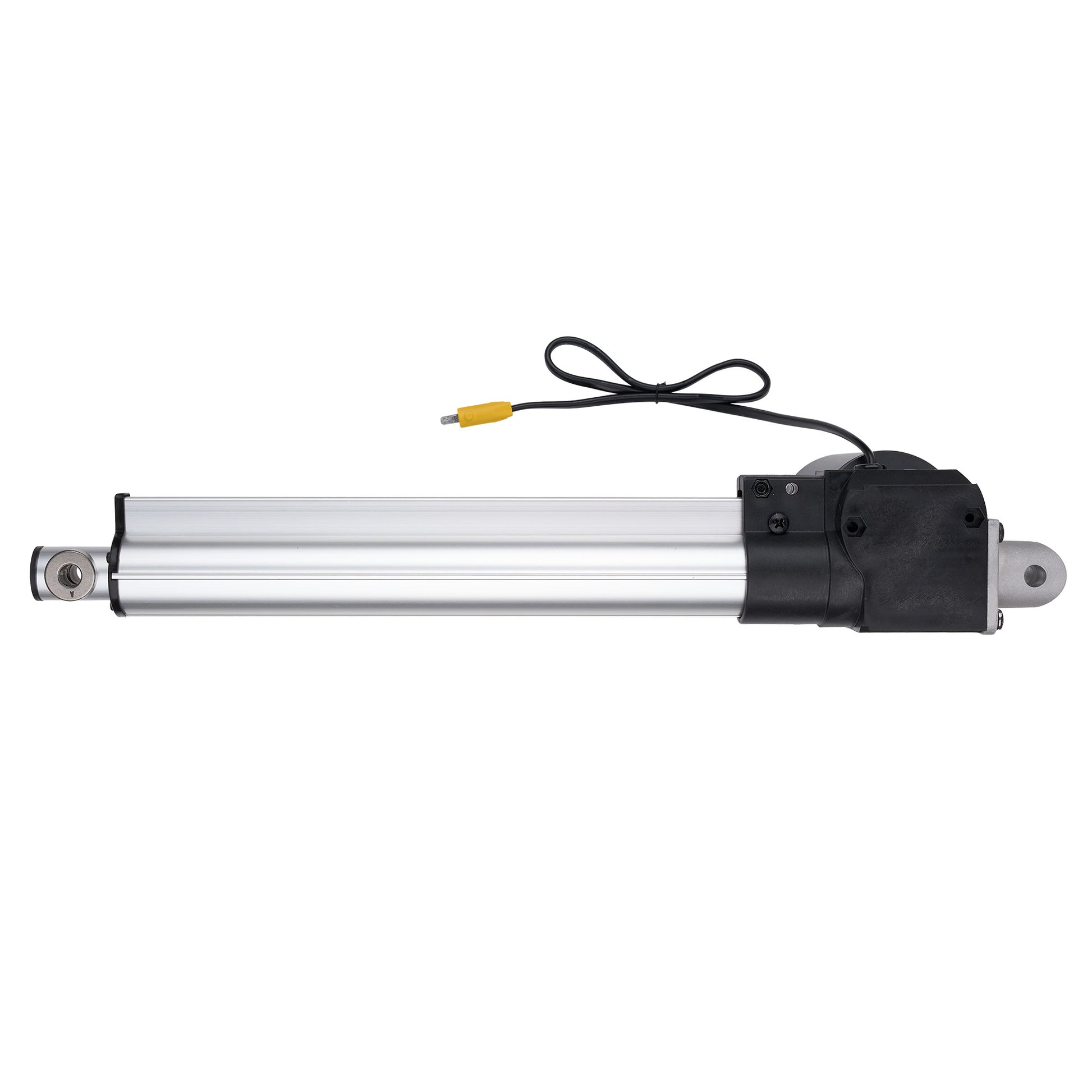 Linear actuator with a cable on a white background