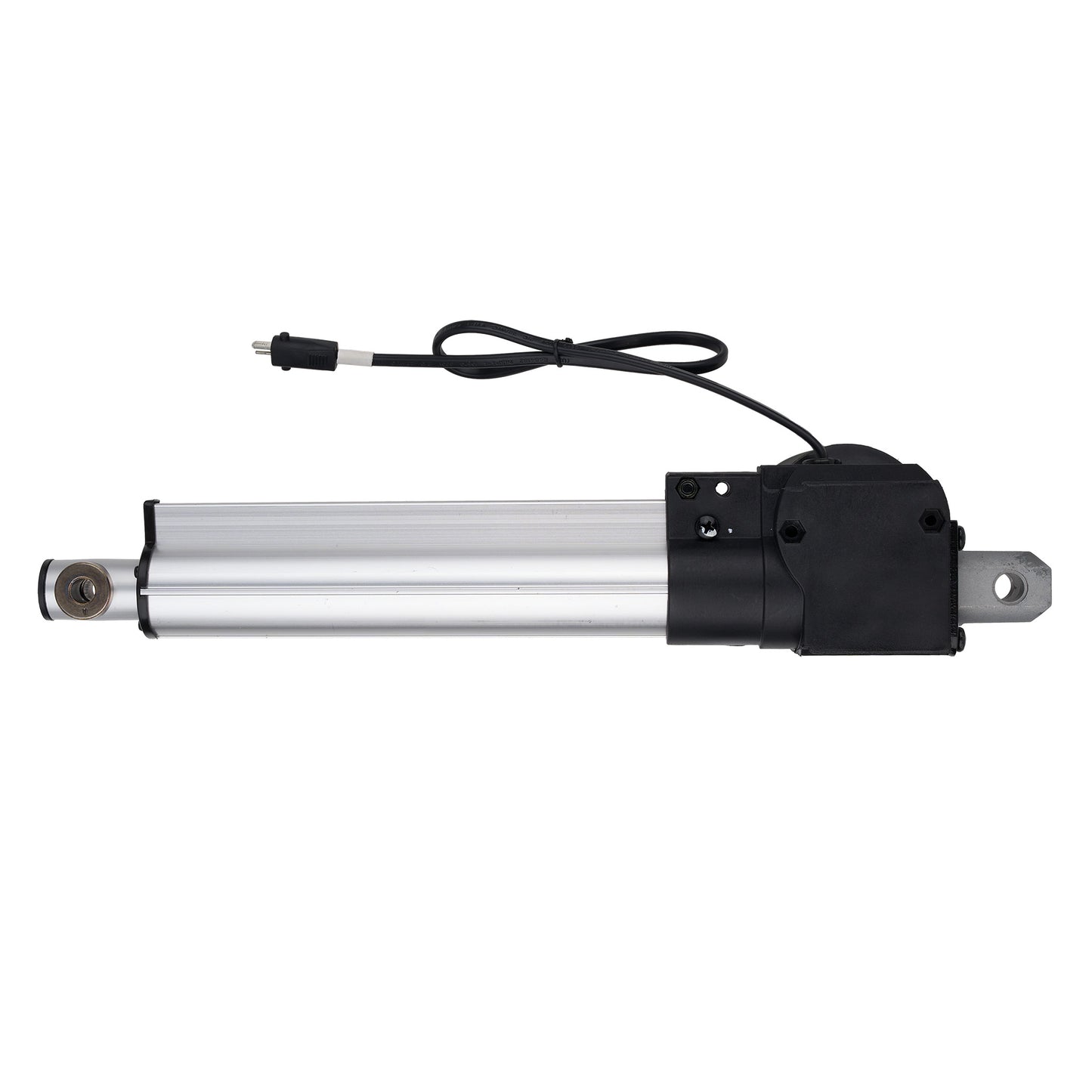 Electric linear actuator with cables on a white background