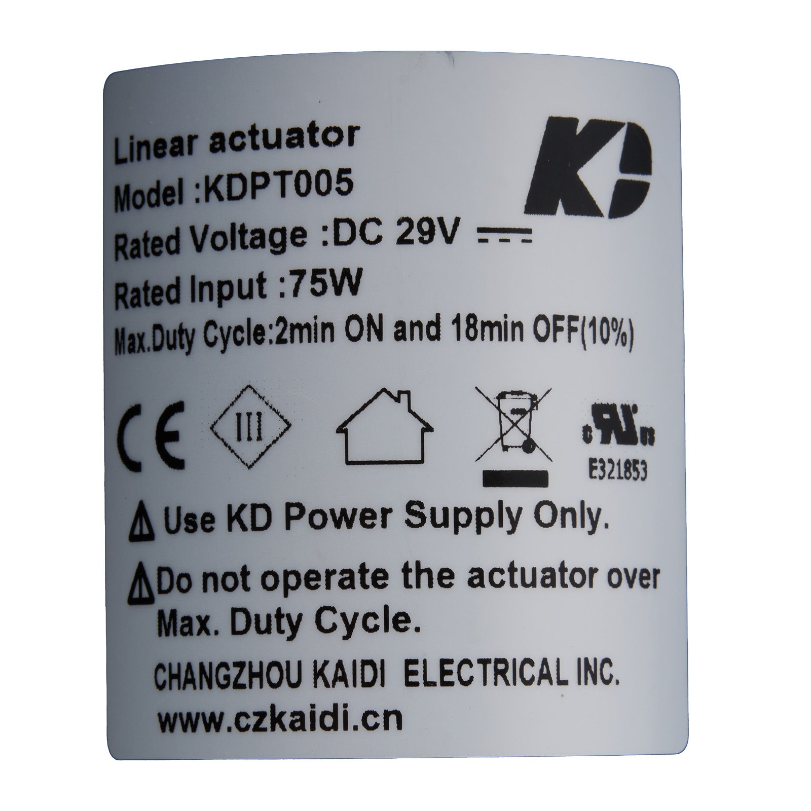 KAIDI KDPT005-15 Linear Actuator – Life Easy Supply