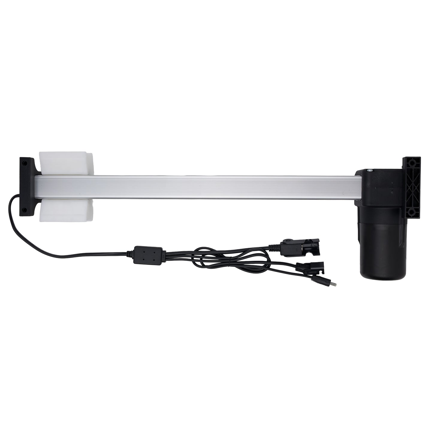 Mechanical sliding door operator on a white background