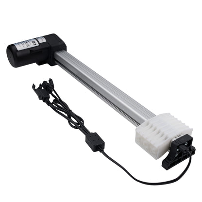 Mechanical component with a cable on a white background