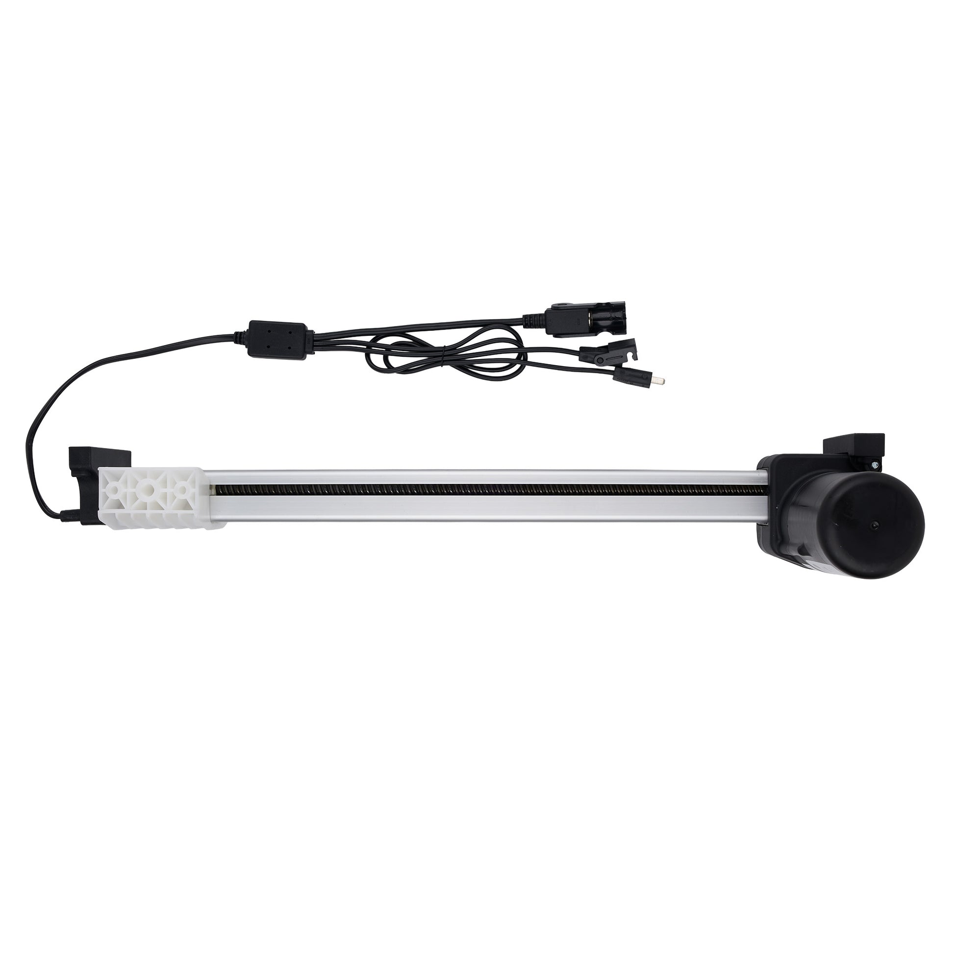 Aquarium light with power cord on a white background