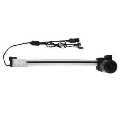 Aquarium light with power cord on a white background