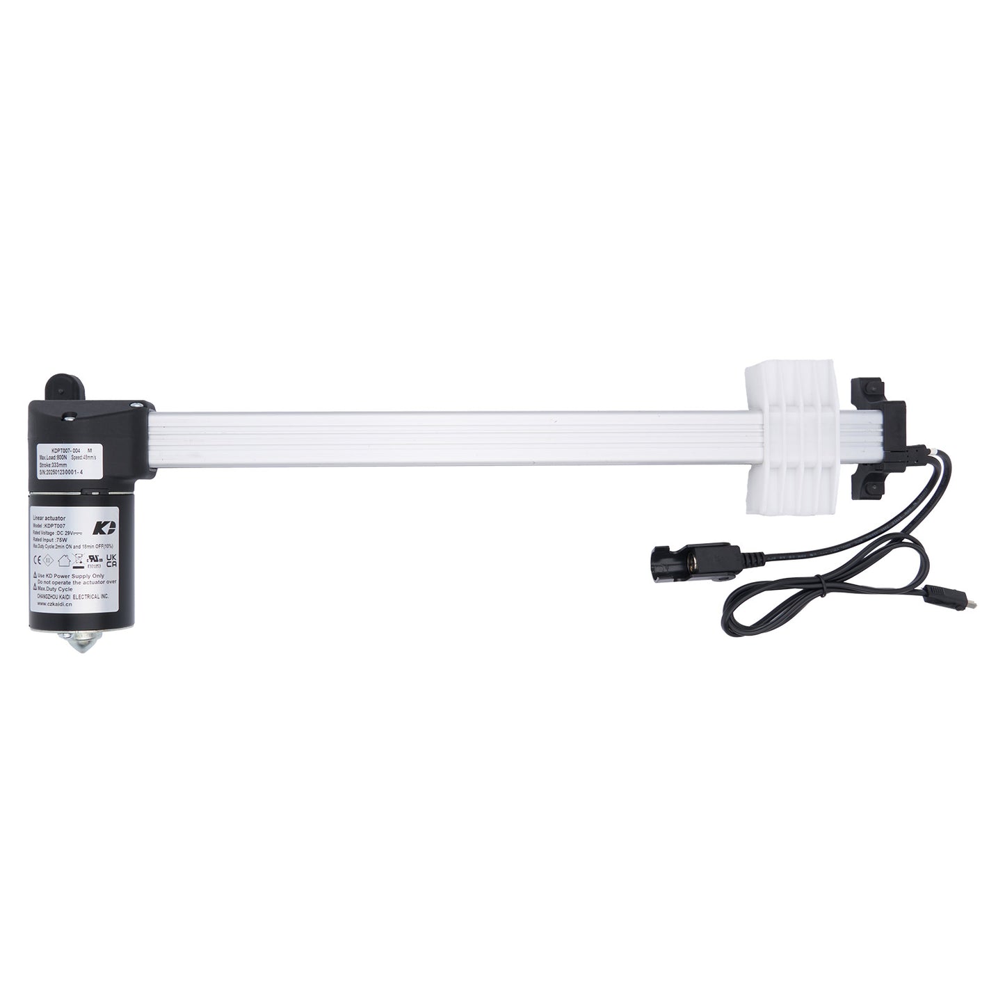 Aquarium light bar with power cord on a white background