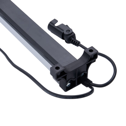 Light fixture with power cord on a white background