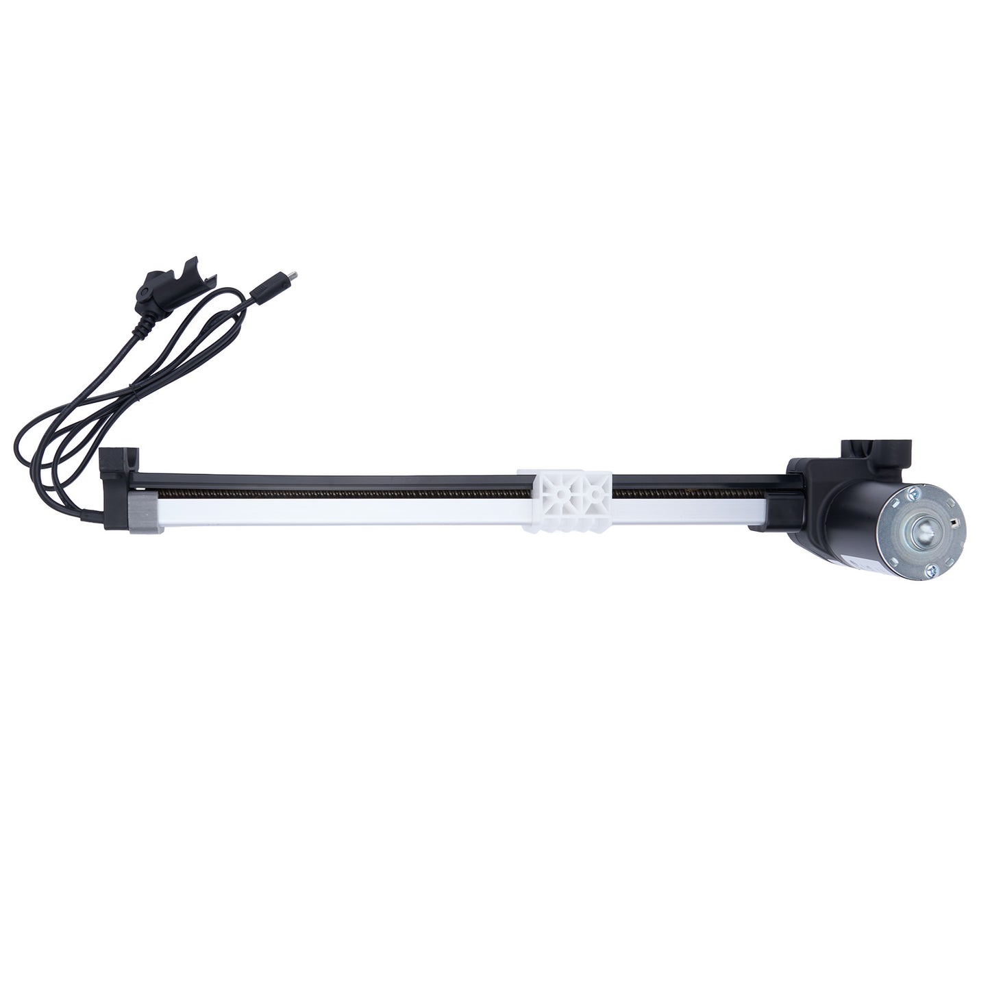 Mechanical arm with a motor on a white background