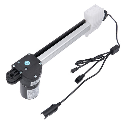 Linear actuator with cable on a white background