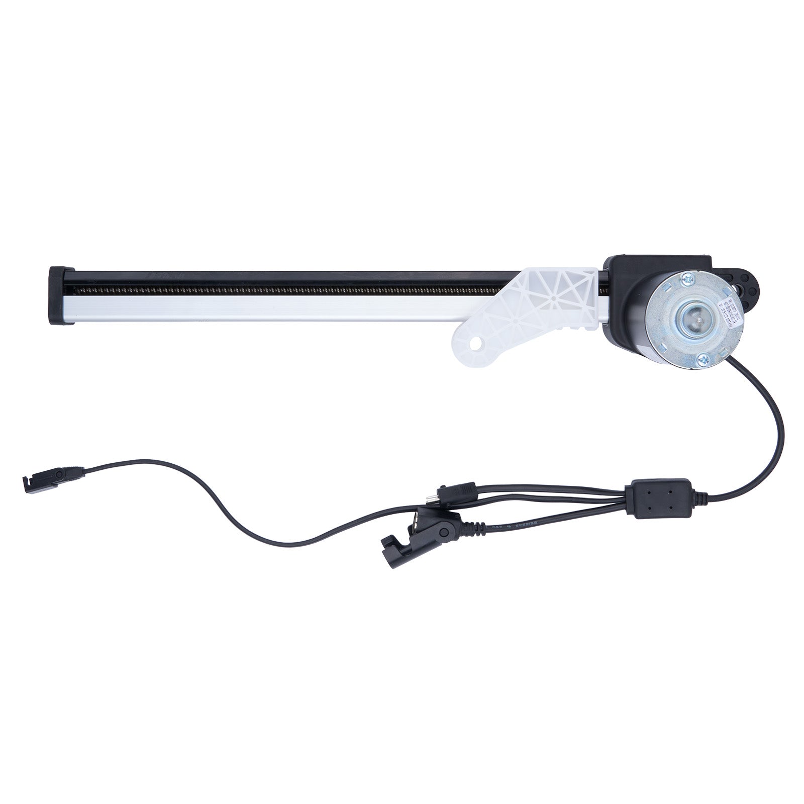 Motorized slider with cable on a white background