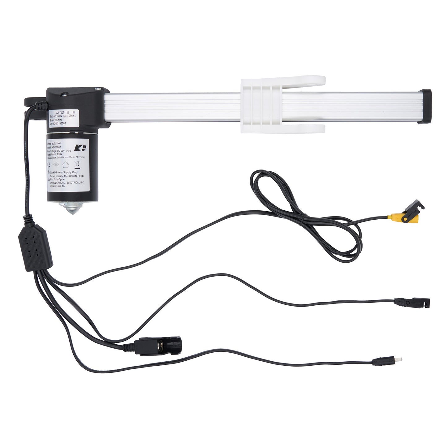 Electrical component with wires on a white background