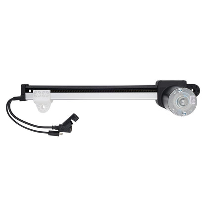 Mechanical component with a gear and wiring on a white background