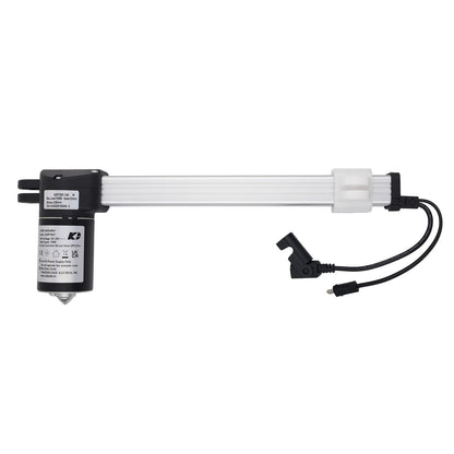 Mechanical component with a black and white label on a white background