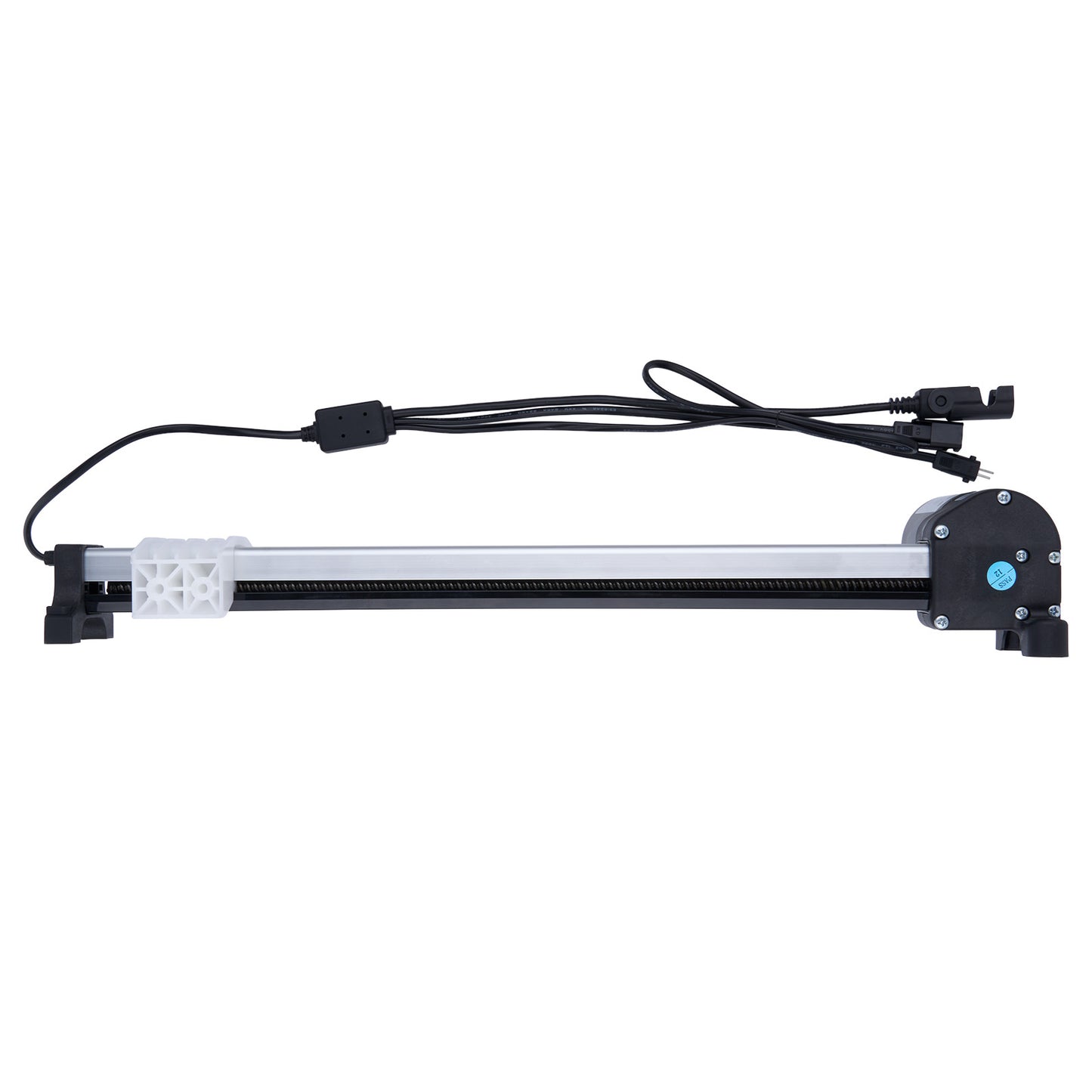 Mechanical arm with cables on a white background