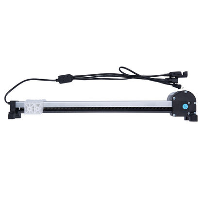 Mechanical arm with cables on a white background