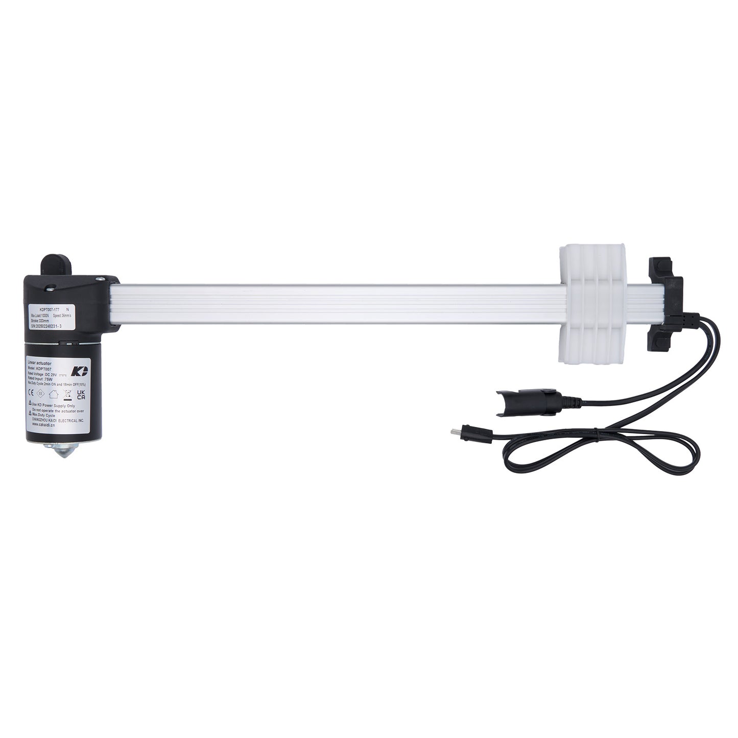 Pump with a cable on a white background