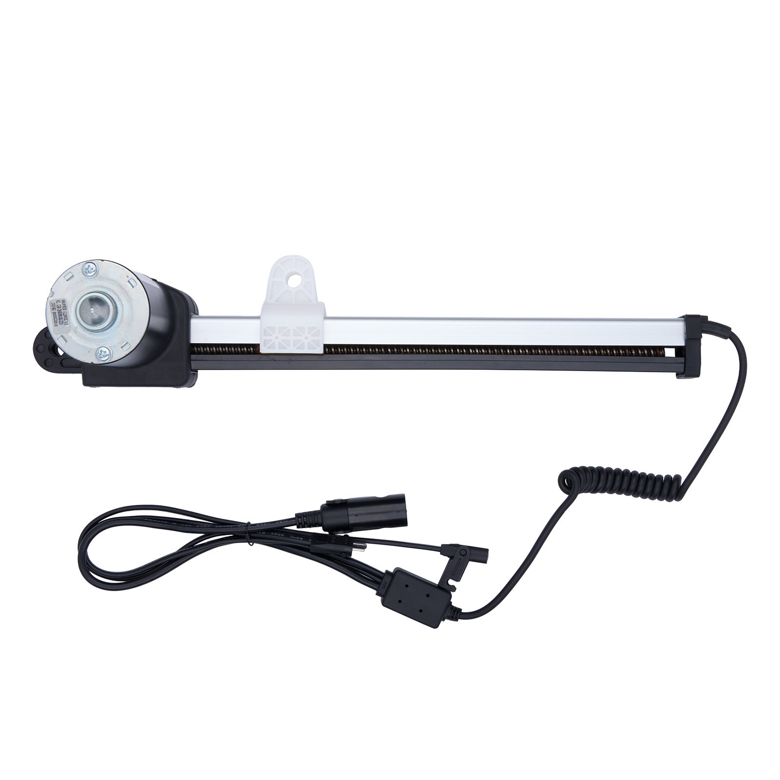 Light bar with a coiled cable on a white background
