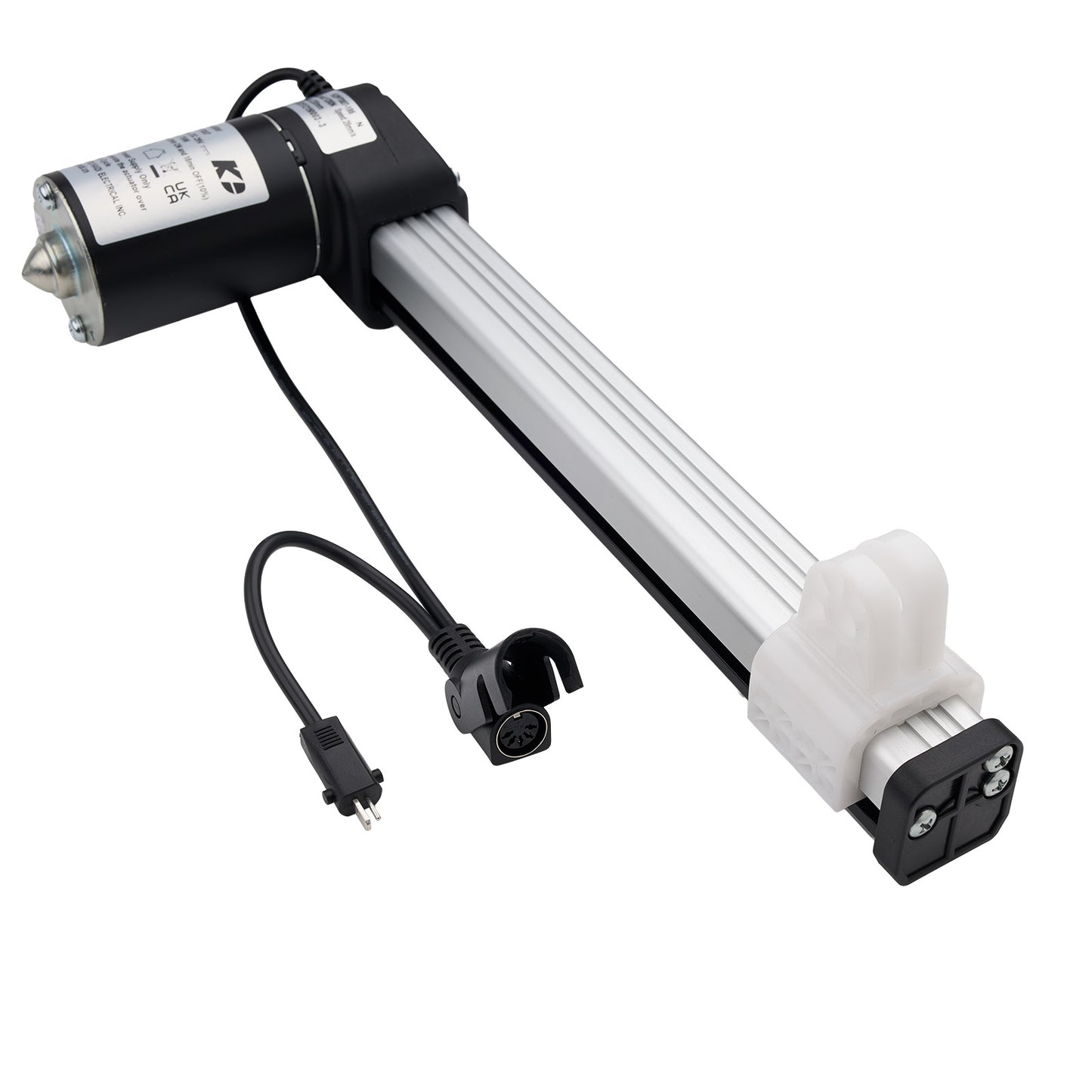Underwater light with power cord on a white background