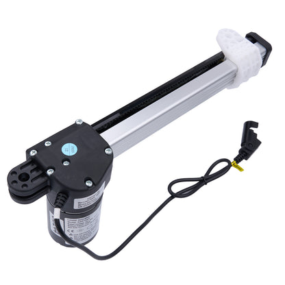 Electric actuator with a cable on a white background