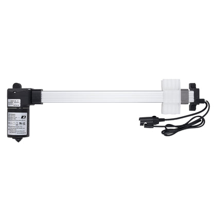Electromagnetic valve with cable on a white background