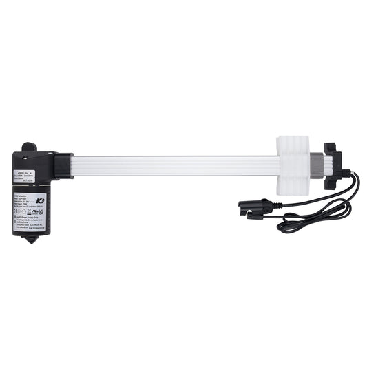Electromagnetic valve with cable on a white background