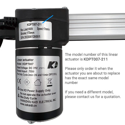 Kaidi KDPT007-211 Linear Actuator Assembly