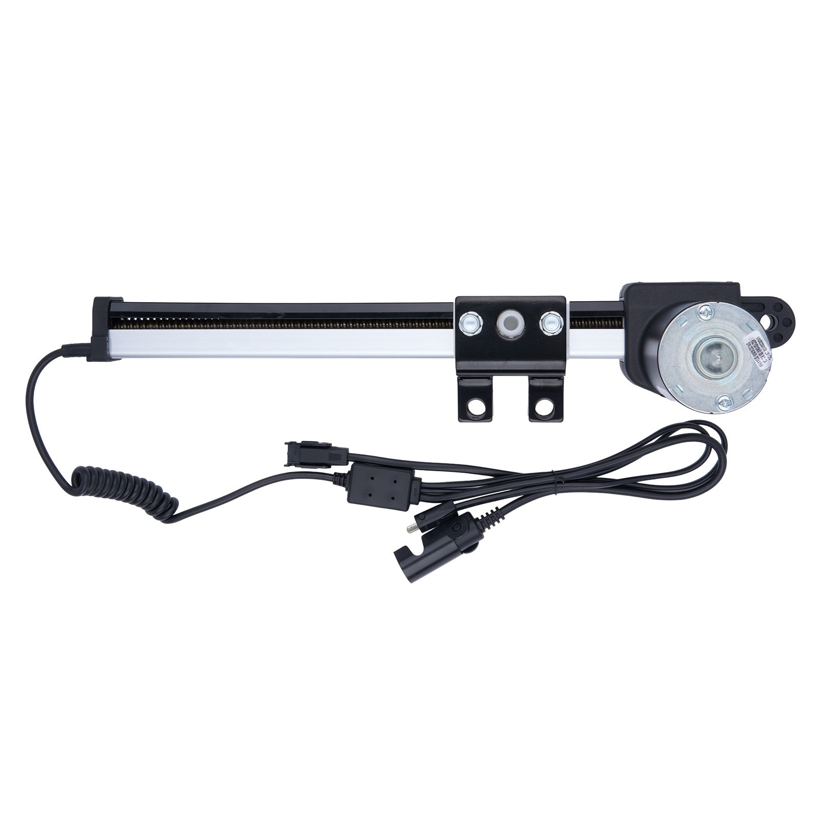 Mechanical component with wiring on a white background