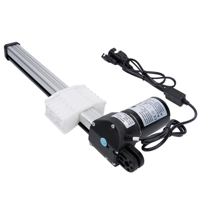 Motorized slider with cable on a white background