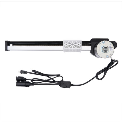 White electronic device with black components on a white background