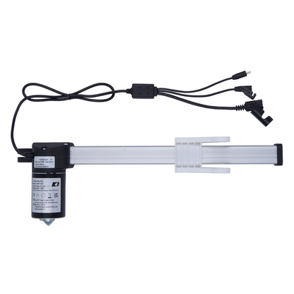 Mechanical device with a cylindrical component and multiple wires on a white background